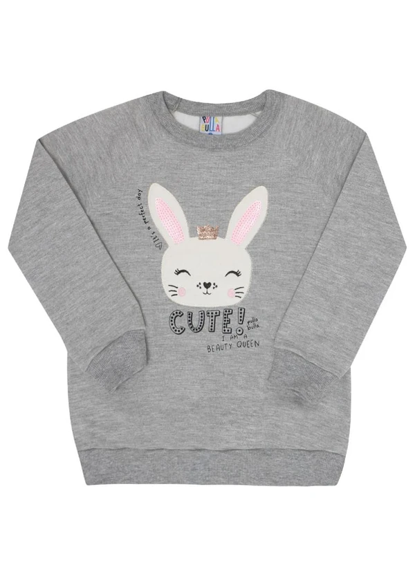 Pulla Bulla - Conjunto Manga Longa MeninaCinza 2