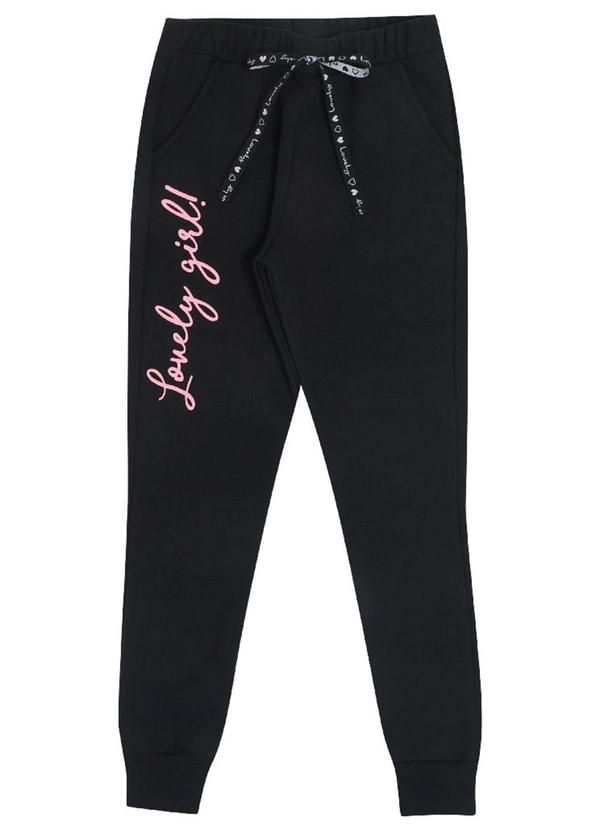 Pulla Bulla - Conjunto Manga Longa Menina Preto 2