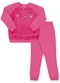 Pulla Bulla - Conjunto Manga Longa MeninaCinza - variação: Rosa