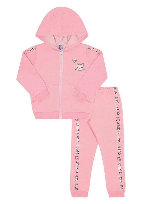 Pulla Bulla - Conjunto Manga Longa MeninaRosa