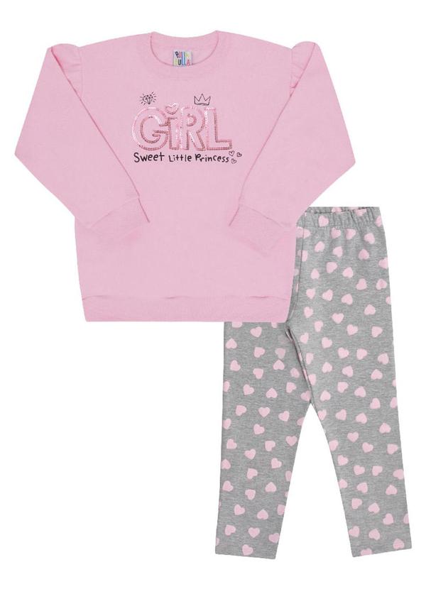 Pulla Bulla - Conjunto Manga Longa MeninaRosa