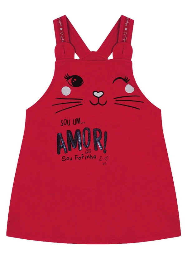 Pulla Bulla - Conjunto Manga Longa Menina Vermelho 2