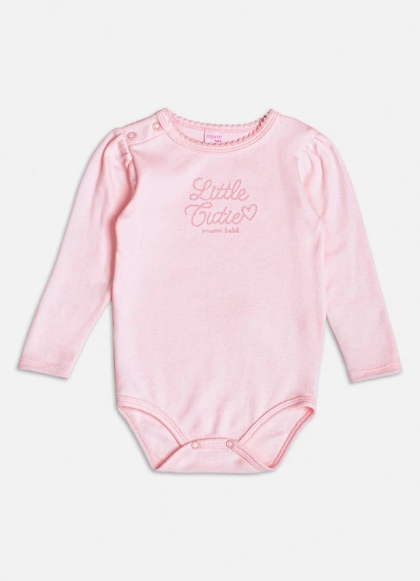 Momi - Conjunto Manga Longa Little Cute Rosa 3