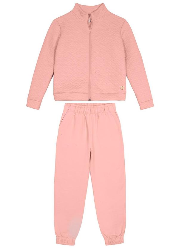 Carinhoso - Conjunto Matelassê Menina Rosa