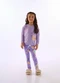Up Baby - Conjunto Menina Blusa Calça Marrom - variação:  