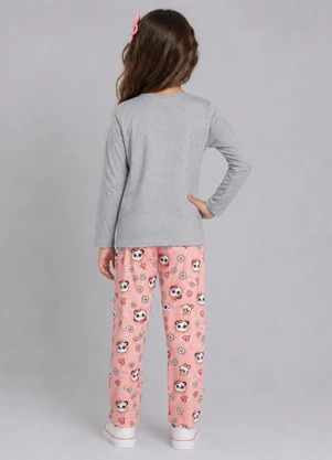 Select - Conjunto Menina Blusa Longa e Calça Cinza - SELECT