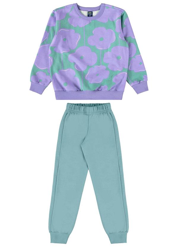 Bee Loop - Conjunto Menina Blusão e Calça Azul