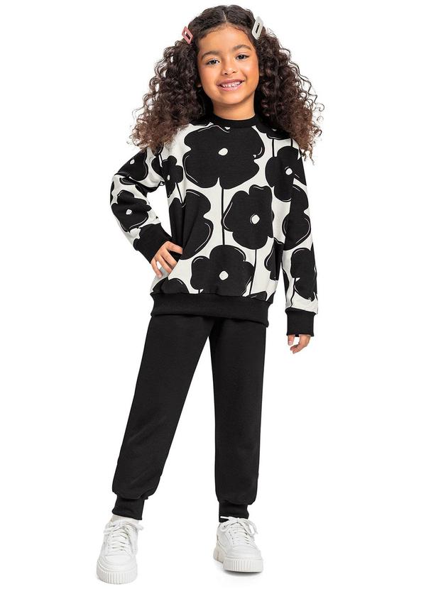 Bee Loop - Conjunto Menina Blusão e Calça Branco