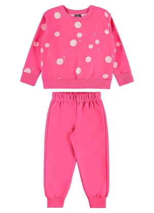 Bee Loop - Conjunto Menina Blusão e Calça Rosa - BEE LOOP