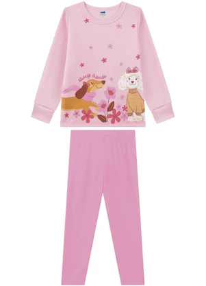 Marlan - Conjunto Menina Blusão e Legging Rosa - MARLAN