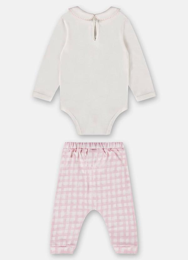 Up Baby - Conjunto Menina Body e Calça Bege 2