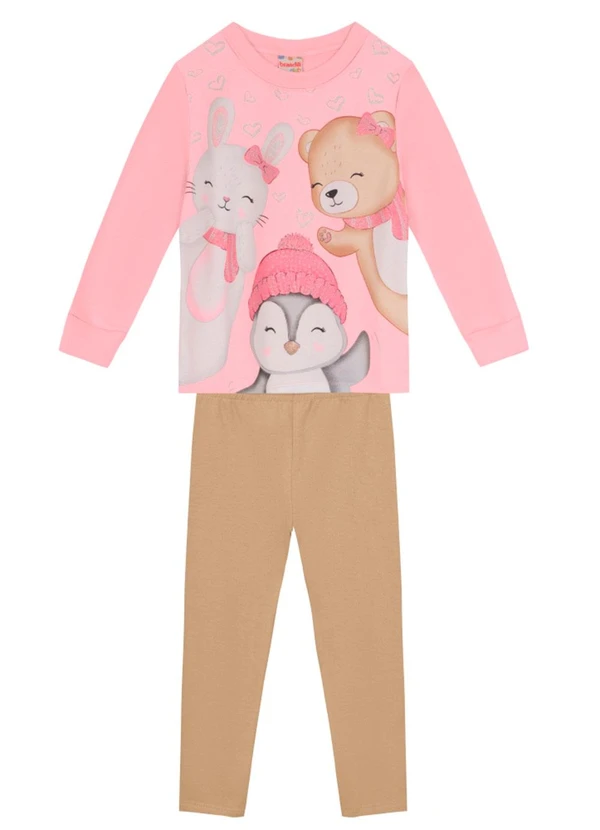 Brandili - Conjunto Menina com Glitter Verde 1