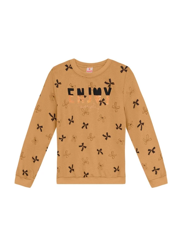 Brandili - Conjunto Menina com Paetês Natural 3