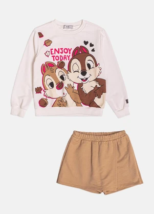 Bimbi - Conjunto Menina do Tico e Teco Disney Rosa - BIMBI