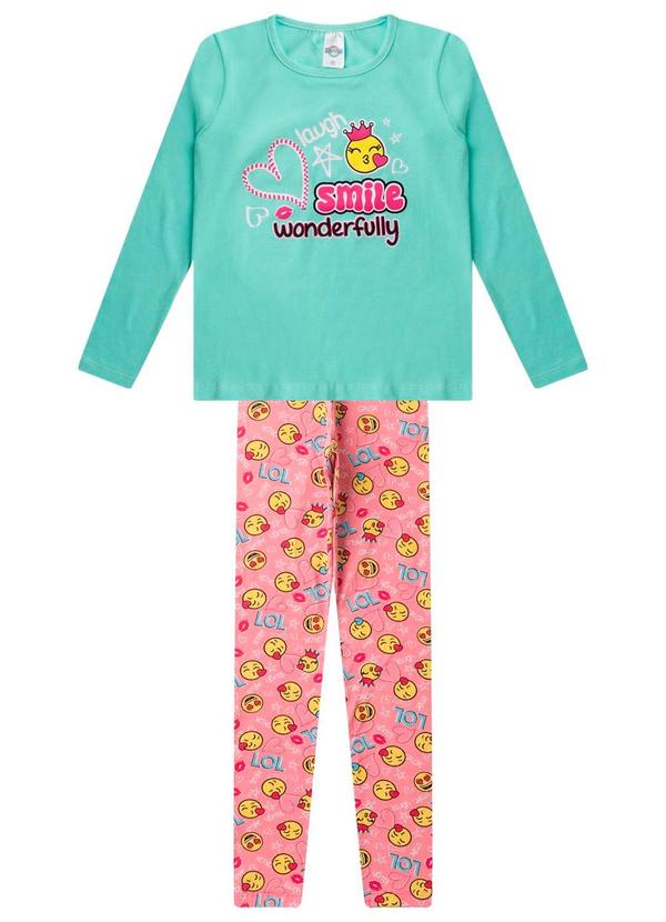 Rovi Kids - Conjunto Menina em Cotton Manga Longa Verde