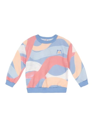 Brandili - Conjunto Menina em Moletom Azul - BRANDILI