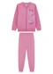 Marlan - Conjunto Menina Jaqueta e Calça em Moletom Rosa - variação: Rosa