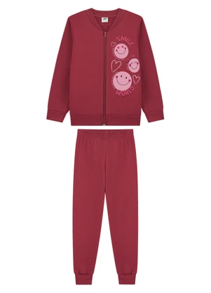 Marlan - Conjunto Menina Jaqueta e Calça Vermelho - MARLAN