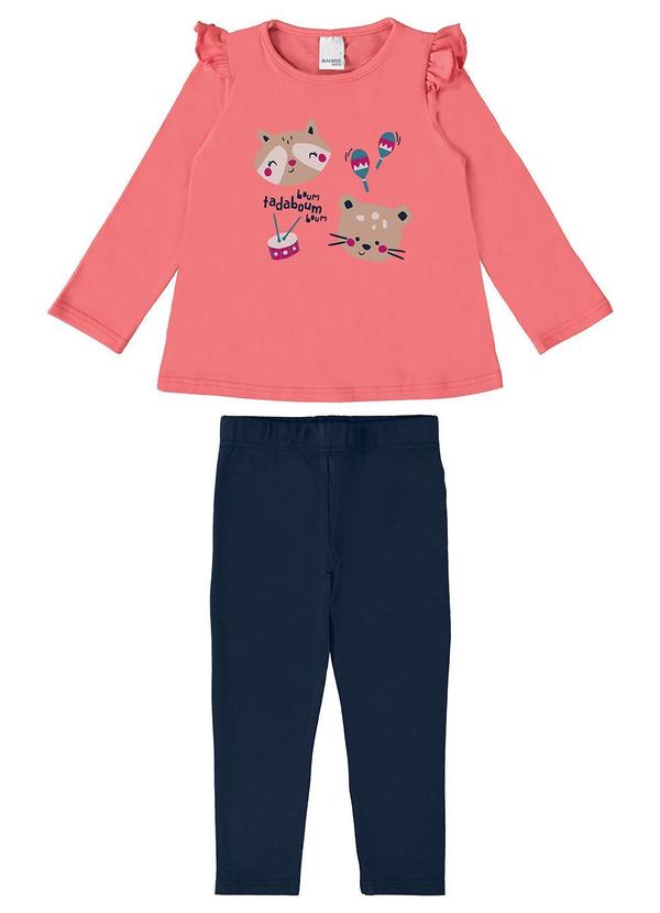 Malwee Kids - Conjunto  Menina Rosa