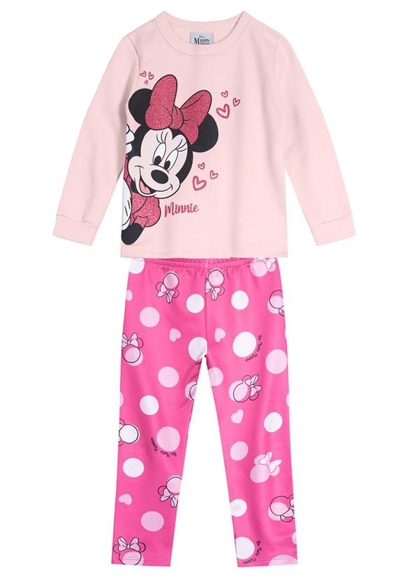 Brandili - Conjunto Minnie Infantil Menina Rosa 2
