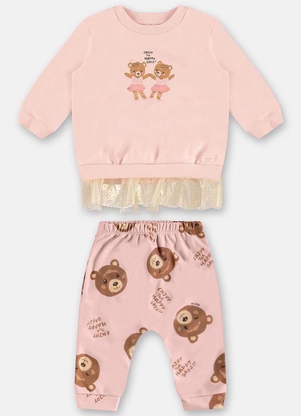 Up Baby - Conjunto Molecotton Bebê Rosa 2