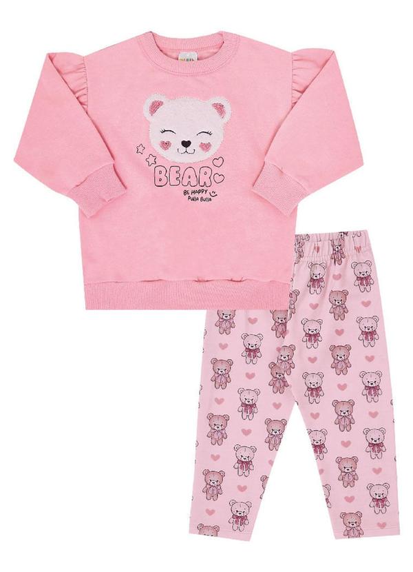 Pulla Bulla - Conjunto Moletinho Menina Rosa