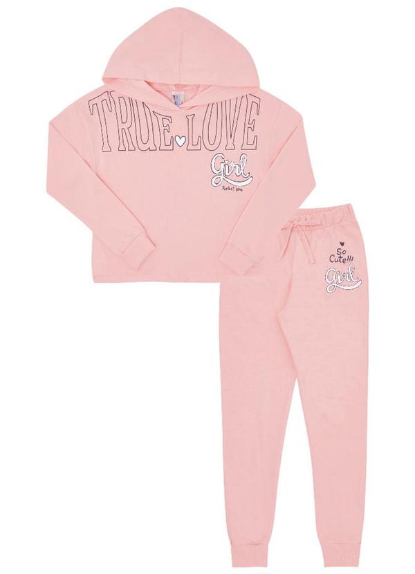Pulla Bulla - Conjunto Moletinho Menina Rosa