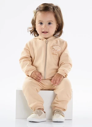 Pulla Bulla - Conjunto Moletom Bege - PULLA BULLA