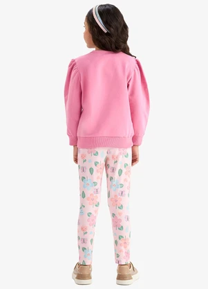 Rovi Kids - Conjunto Moletom Blusão com Calça Rosa - ROVI KIDS