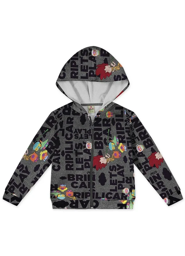 Lilica Ripilica - Conjunto Moletom com Capuz Cinza 5