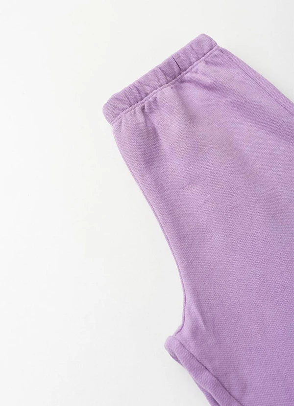 Vida Costeira - Conjunto Moletom de Degradê com Capuz Lilás 7