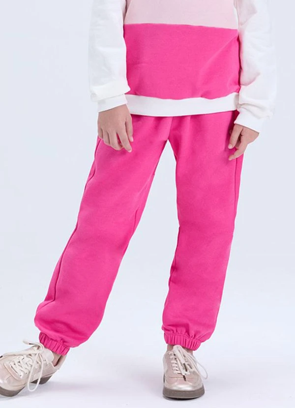 Vida Costeira - Conjunto Moletom de Degradê com Capuz Rosa 3