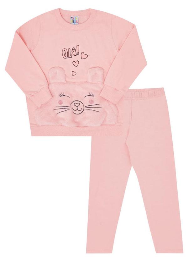 Pulla Bulla - Conjunto Moletom Menina Rosa 1
