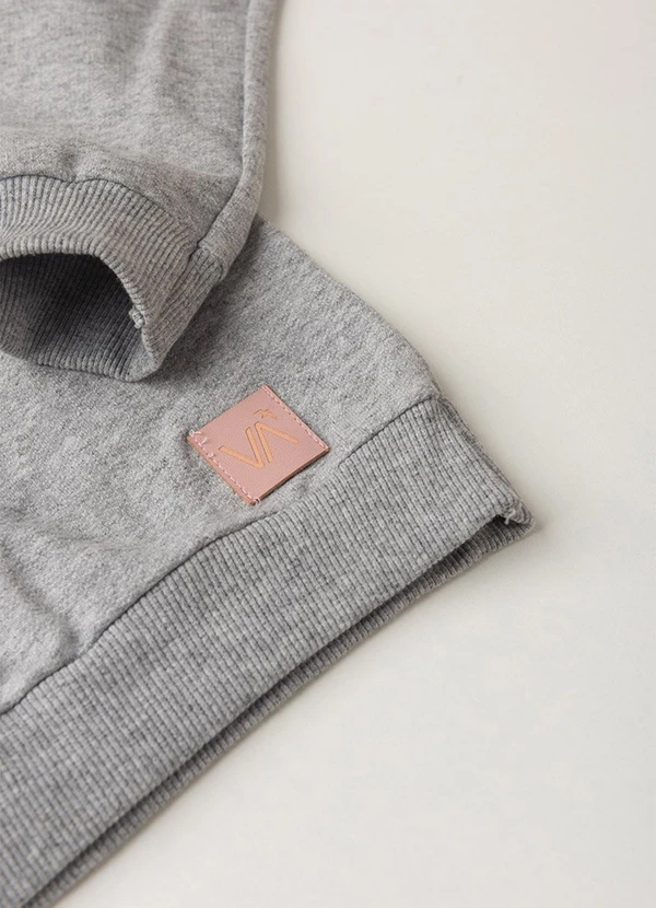 Vida Costeira - Conjunto Moletom Infantil Babadinho Mescla 5