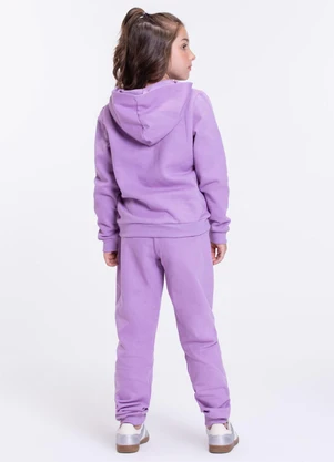Vida Costeira - Conjunto Moletom Infantil Capuz e Zíper Roxo - VIDA COSTEIRA
