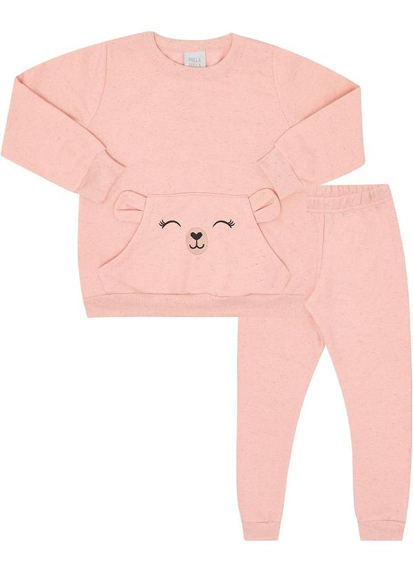 Pulla Bulla - Conjunto Moletom Linho Rosa 1