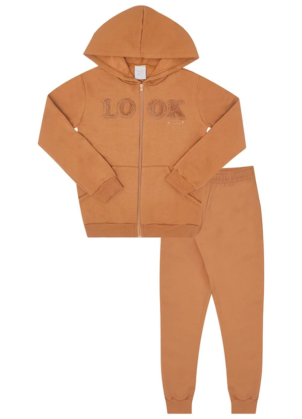 Pulla Bulla - Conjunto Moletom Marrom