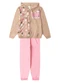 Select - Conjunto Moletom Menina Jaqueta e Calça Rosa - variação: Bege