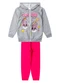 Select - Conjunto Moletom Menina Jaqueta e Calça Rosa - variação: Cinza