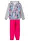 Select - Conjunto Moletom Menina Jaqueta e Calça Rosa - variação: Cinza