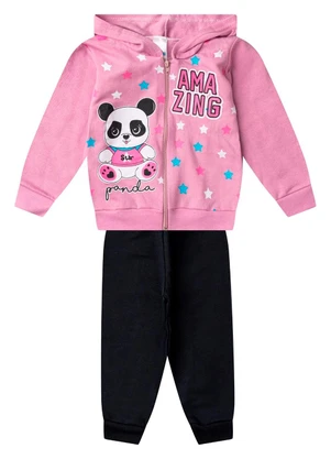 Select - Conjunto Moletom Menina Jaqueta e Calça Roxo - SELECT