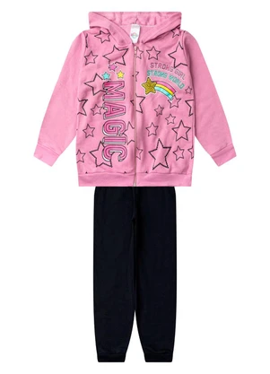 Select - Conjunto Moletom Menina Jaqueta e Calça Roxo - SELECT