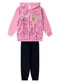 Select - Conjunto Moletom Menina Jaqueta e Calça Rosa - variação: Roxo