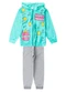 Select - Conjunto Moletom Menina Jaqueta e Calça Rosa - variação: Verde
