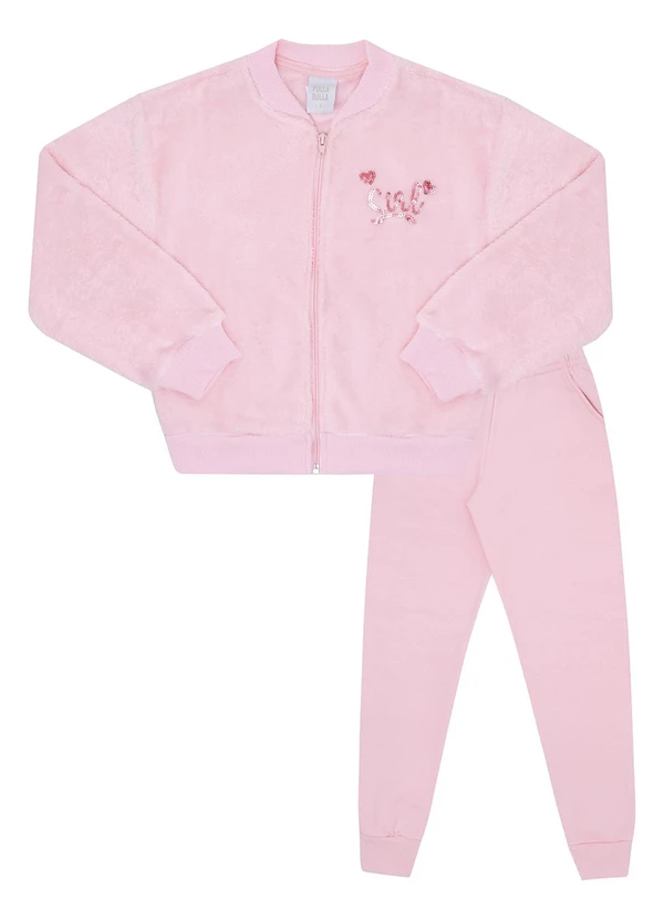 Pulla Bulla - Conjunto Moletom  Rosa