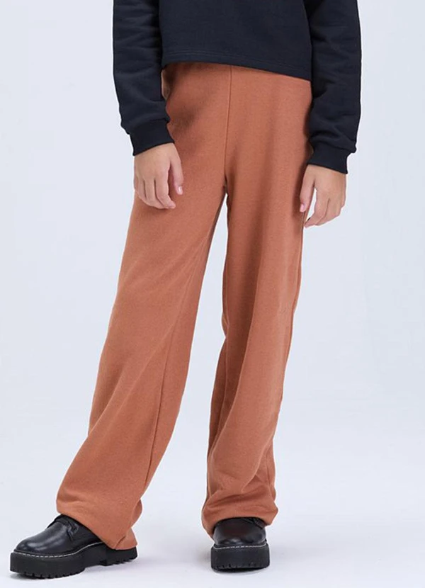 Vida Costeira - Conjunto Moletom Wide Leg University Preto 3