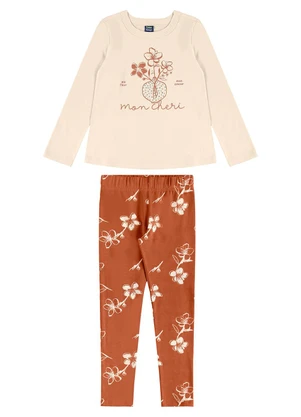 Bee Loop - Conjunto Mon Chéri Legging Bege - BEE LOOP