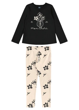 Bee Loop - Conjunto Mon Chéri Legging Preto - BEE LOOP