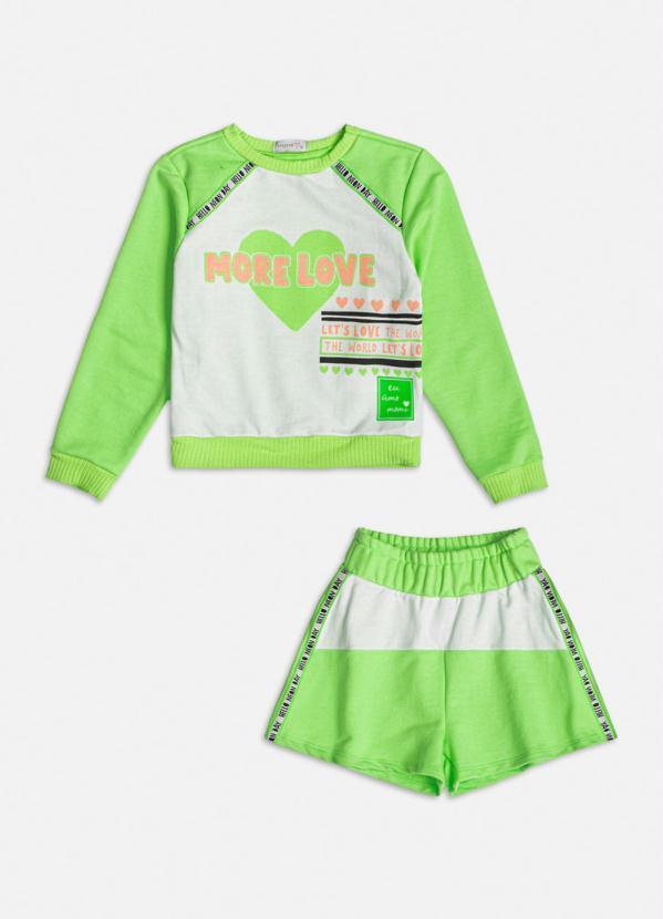 Momi - Conjunto More Love Verde Neon