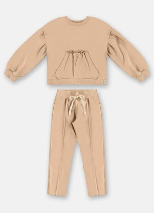 Up Baby - Conjunto Nature Blusão e Calça Marrom - UP BABY